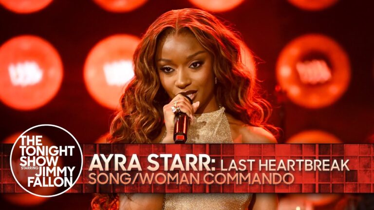 Ayra Starr Takes “Last Heartbreak Song” & “Woman Commando” to The Tonight Show Starring Jimmy Fallon